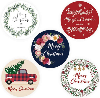500pc Christmas Sticker Roll